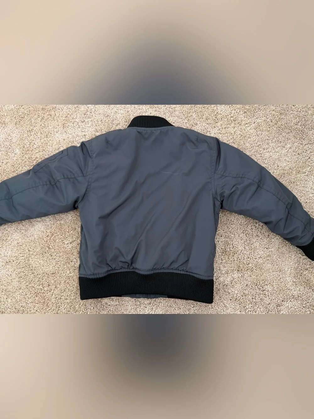 Calvin Klein Jeans Boys Charcoal Gray MA-1 Bomber Jacket Size 4T M(4)